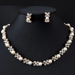 Sparkles4u Fashion Necklace Jewellery Set for Women Latest Stylish Design Fancy Pearl Choker
