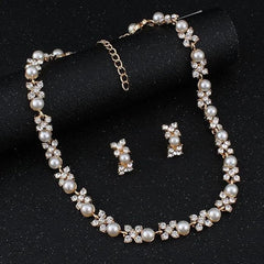 Sparkles4u Fashion Necklace Jewellery Set for Women Latest Stylish Design Fancy Pearl Choker