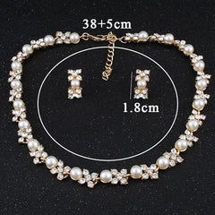 Sparkles4u Fashion Necklace Jewellery Set for Women Latest Stylish Design Fancy Pearl Choker