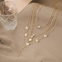 Sparkles4u Fashion 5-7 Pcs Combo Latest Stylish Western Necklace Set for Women Pendant Necklace Gifts for Girls & Women