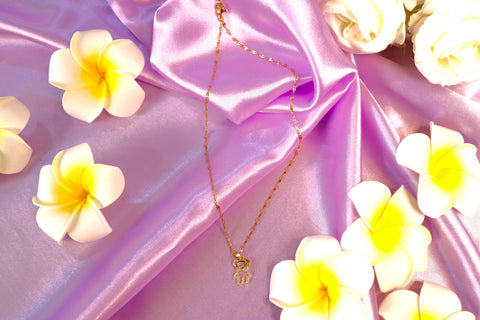 Sparkles4u Gold Teddy Bear Pendant Necklace with Crystal Charm, Cute Lightweight Jewellery for Women and Girls