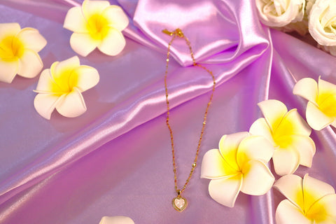 Sparkles4uWhite Heart Shape |  Pendant | Anti Tarnish | Waterproof Necklace for Her