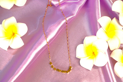 Sparkles4u Cube Shape Pendant Solitaire Gold Silver Rose Gold Necklace Valentine Anniversary Gift for Girls and Woman