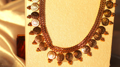 Nitya Kundan Royal Gold-Plated Indian Bridal Jewelry Set Long Jewelry Traditional Jewelry Set Antique Necklace Set with Earrings For Women