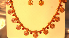Nitya Kundan Eternal Glow Gold-Plated Pink stone studded Chokar Jewelry Set Traditional Jewelry Set Antique Necklace Set with Earrings  for Women