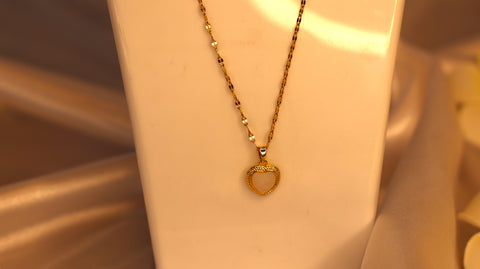 Sparkles4uWhite Heart Shape |  Pendant | Anti Tarnish | Waterproof Necklace for Her