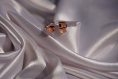 Sparkles4u Modern Geometric Cube Stylish finger Ring with Rose gold plated for Women and girls