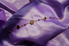 Sparkles4u Midnight & Moonlight Charm, Gold plated with black and white stone bracelet for Girls and Women