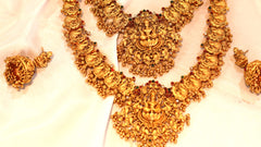 Nitya Kundan Latest Combo Design Necklace Set for Women Traditional Gold Plated Jewellery Long neck Set and Short neck set with Earrings for Women